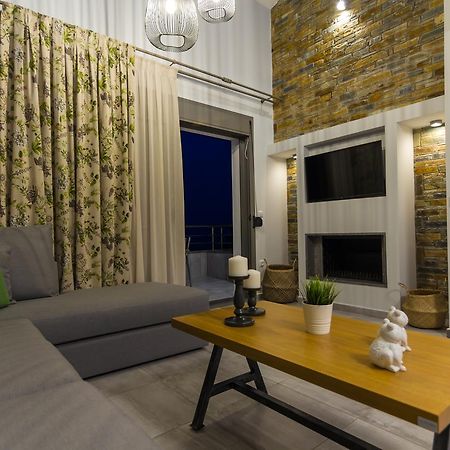 Ntinas Villa With Sea View Skala Potamia  Bagian luar foto