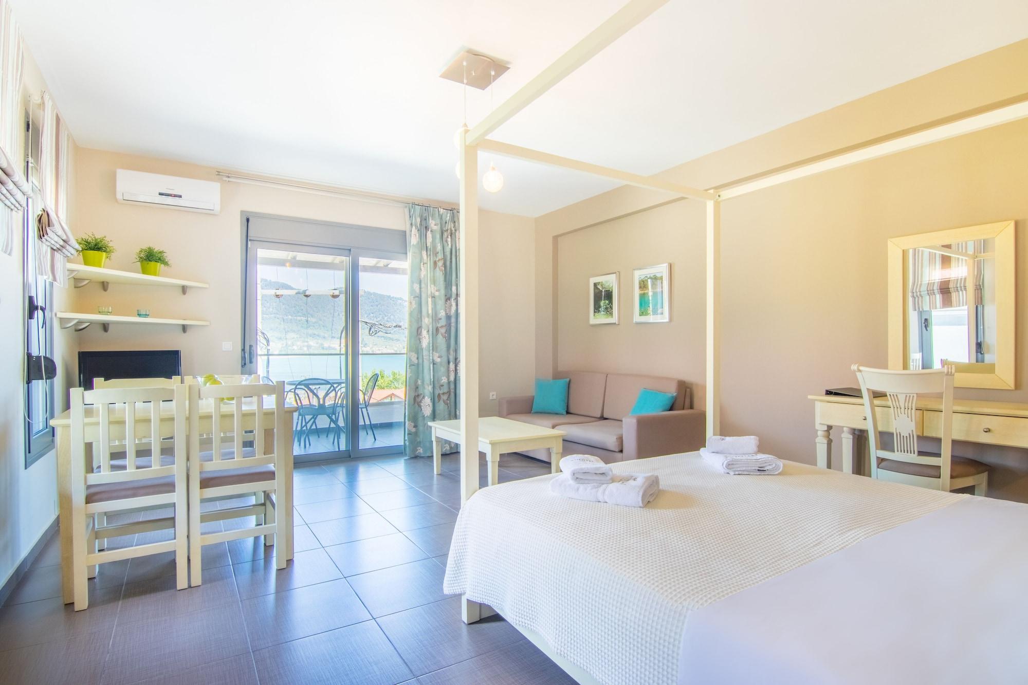 Ntinas Villa With Sea View Skala Potamia  Bagian luar foto