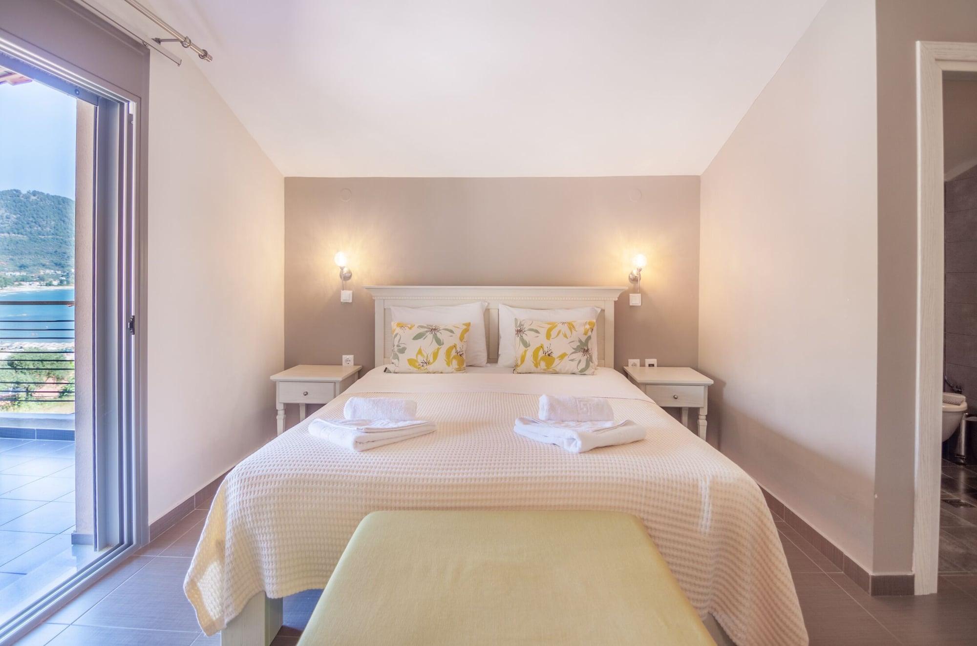 Ntinas Villa With Sea View Skala Potamia  Bagian luar foto