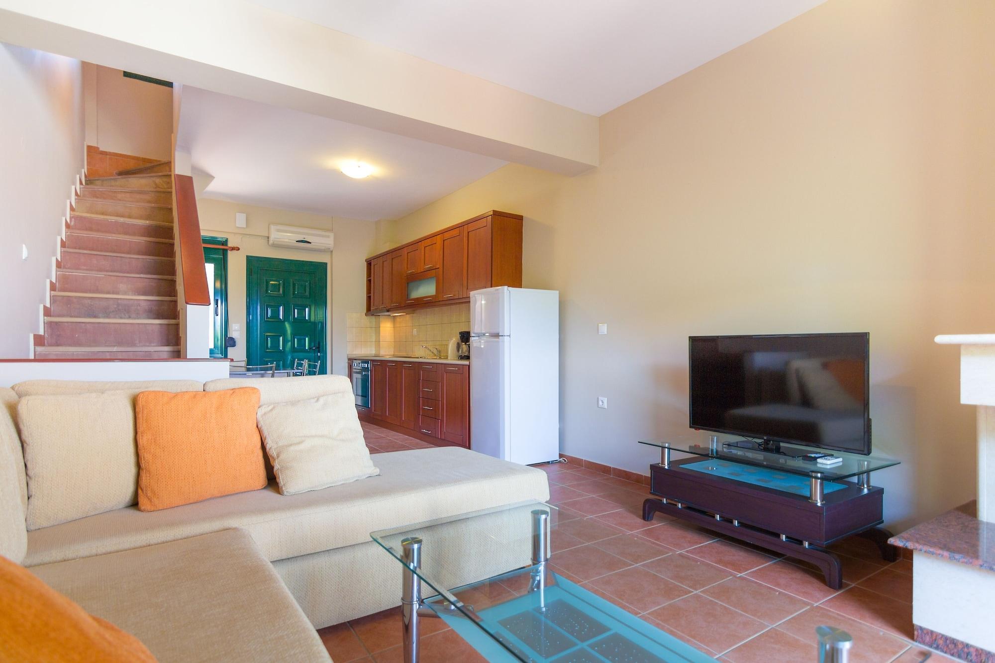 Ntinas Villa With Sea View Skala Potamia  Bagian luar foto