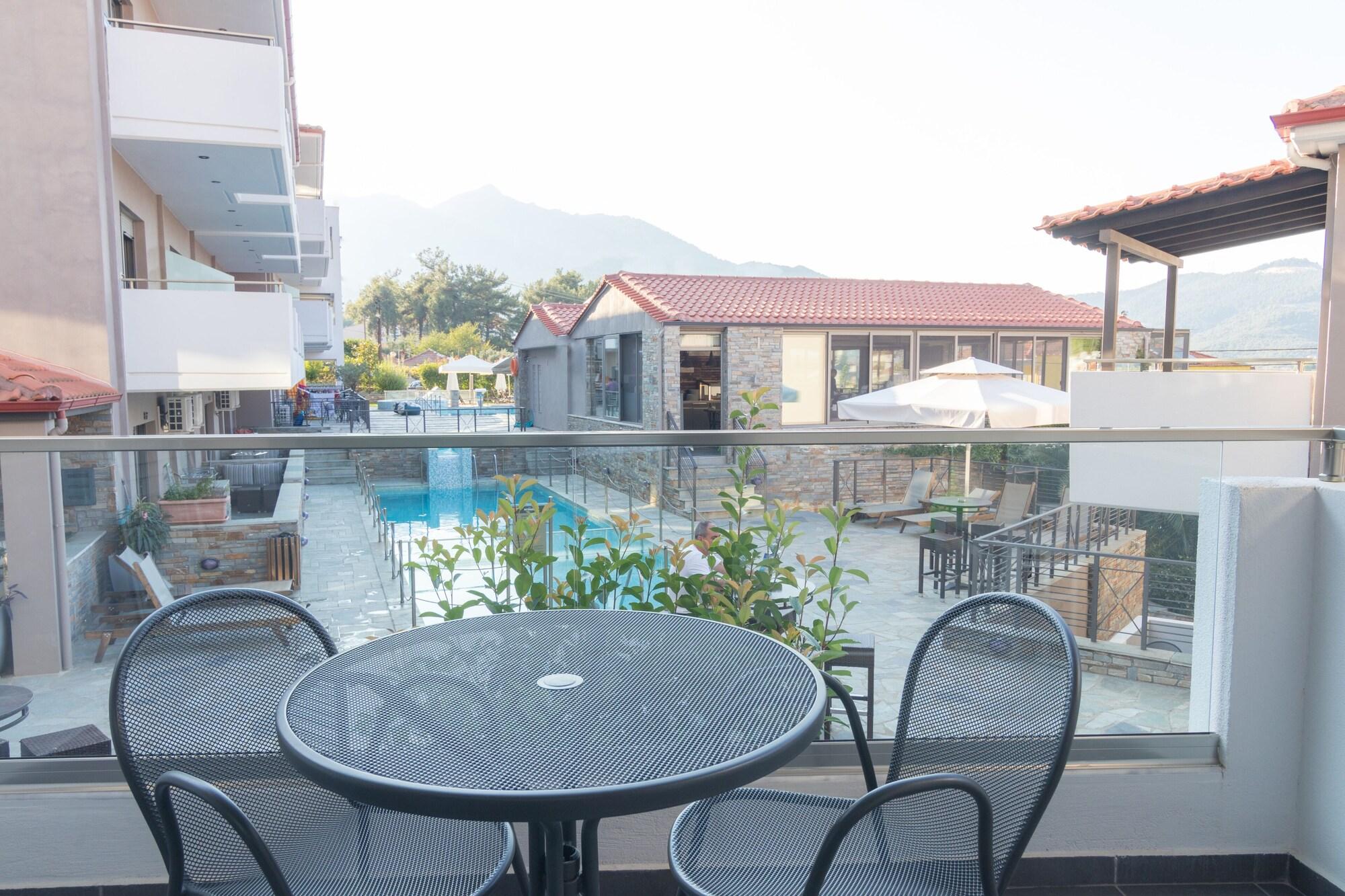 Ntinas Villa With Sea View Skala Potamia  Bagian luar foto
