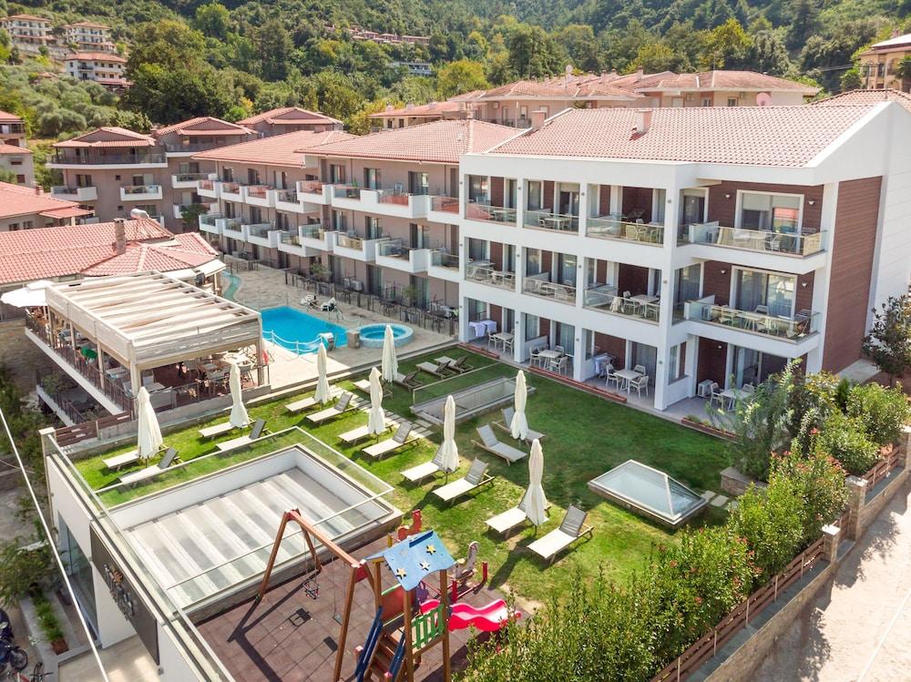 Ntinas Villa With Sea View Skala Potamia  Bagian luar foto
