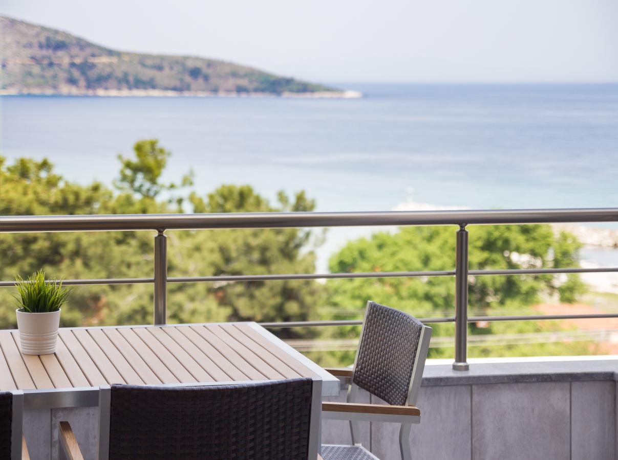 Ntinas Villa With Sea View Skala Potamia  Bagian luar foto