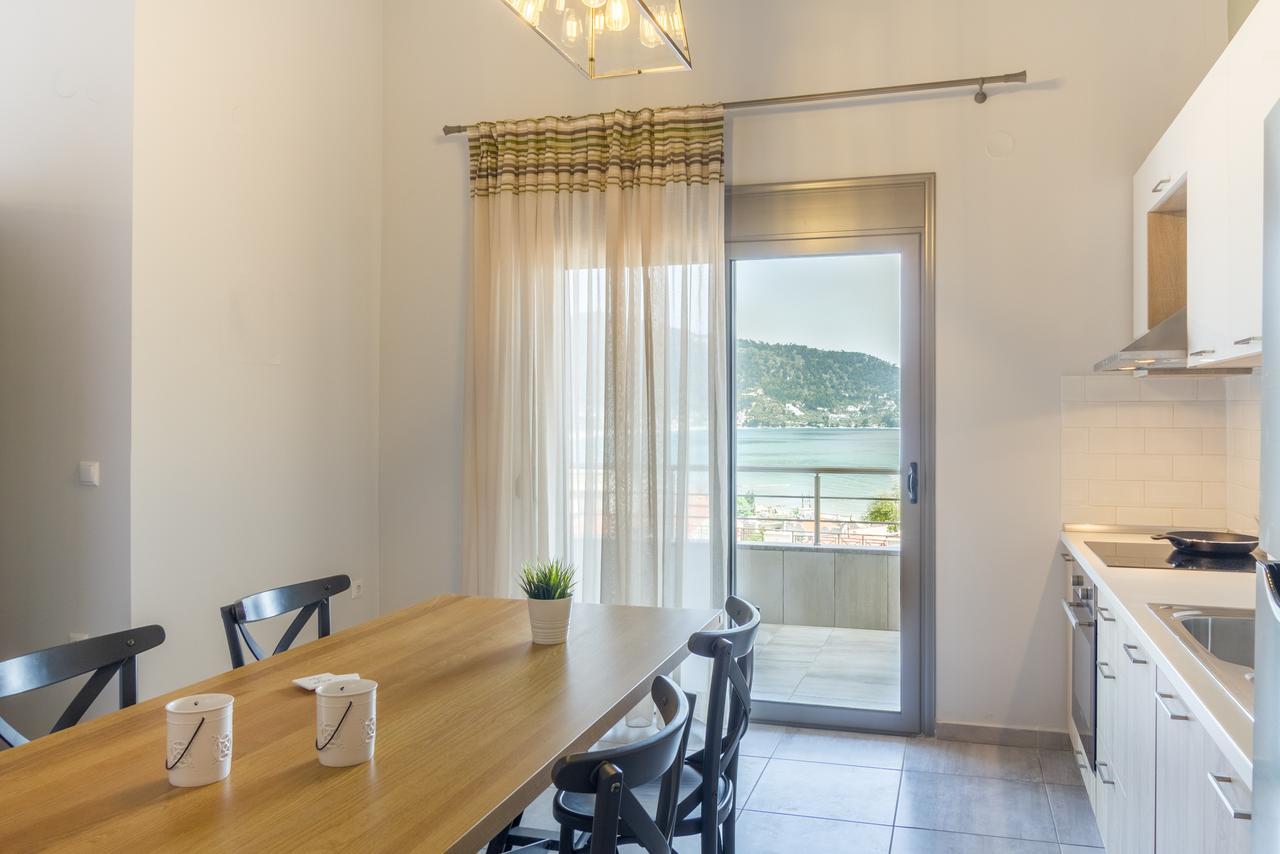 Ntinas Villa With Sea View Skala Potamia  Bagian luar foto