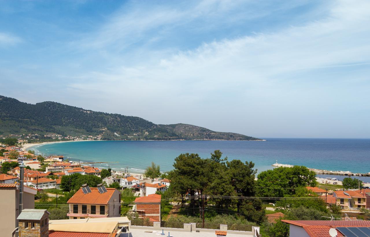 Ntinas Villa With Sea View Skala Potamia  Bagian luar foto
