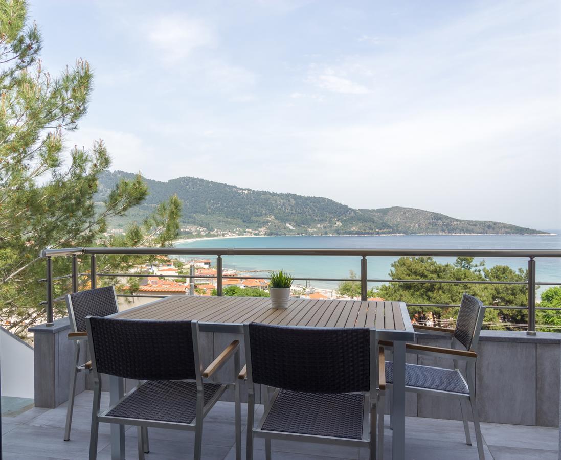 Ntinas Villa With Sea View Skala Potamia  Bagian luar foto