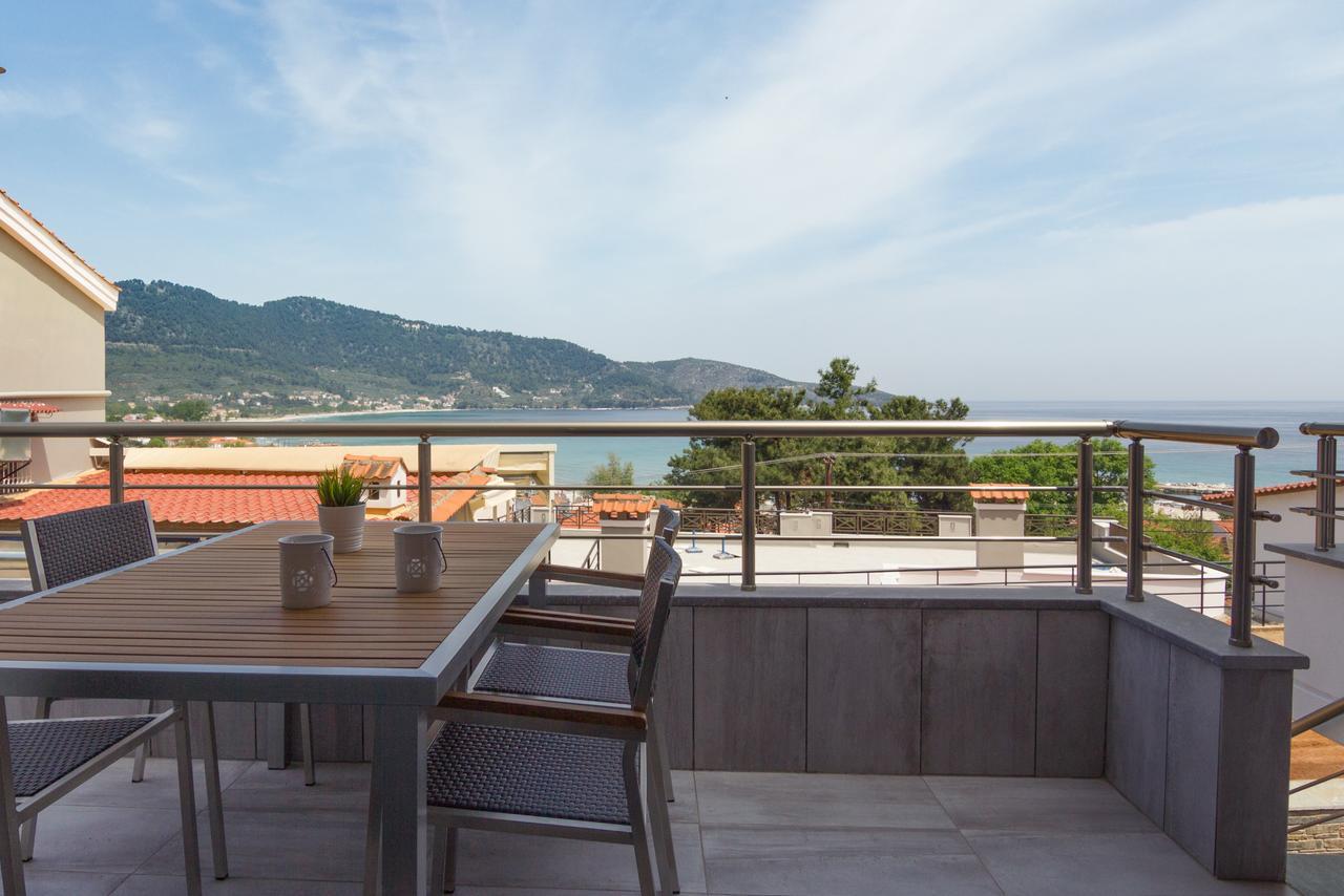 Ntinas Villa With Sea View Skala Potamia  Bagian luar foto